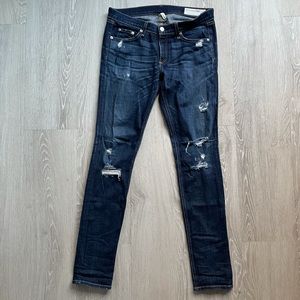 Rag & Bone Skinny Jeans with Rips